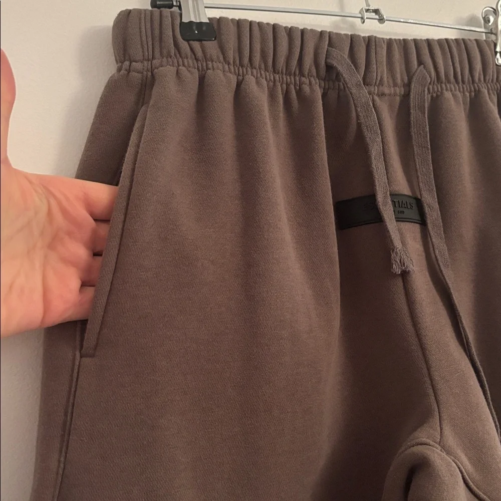 Essentials | S | Fear of God Essentials Taupe Track Pants - Picture 7 of 9